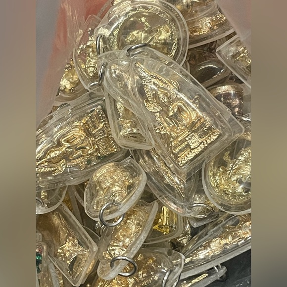 Thai Amulets in Protective Casing Gold plated over silver - Picture 1 of 6